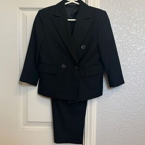 Boys’ 2-pc. Suit Set in black color.